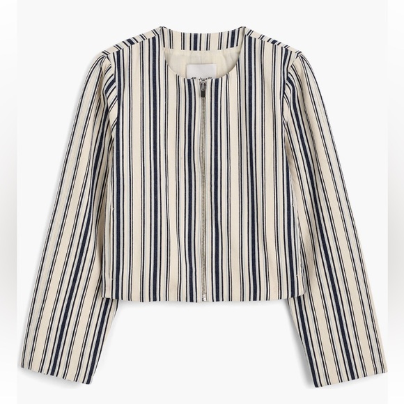 Madewell Striped Crop Jacket - Picture 4 of 4